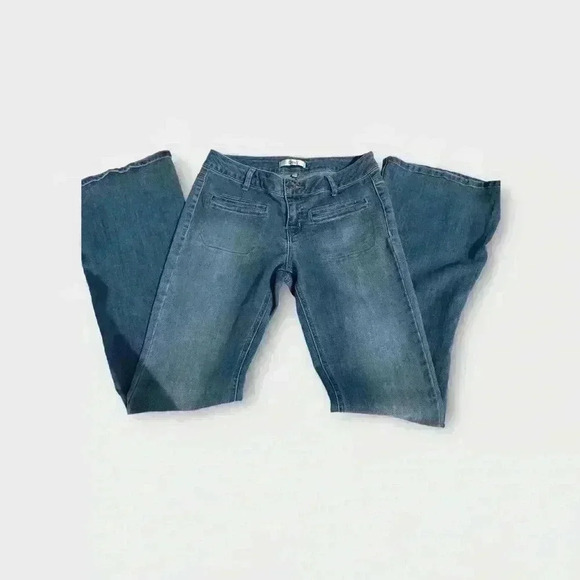 DEX Ashbury High Rise Fit Flare Leg Patch Pockets Jeans Size 28 - Picture 5 of 8